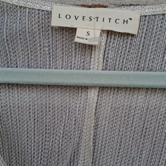 💕 NEW Lovestich Toast Of The Town Metallic Mini Dress. Sz.S - Picture 5 of 12